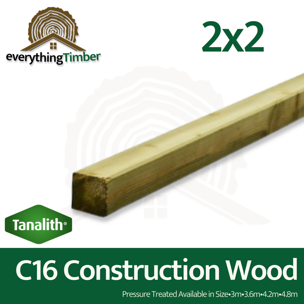 C16 Construction Timber 2x2