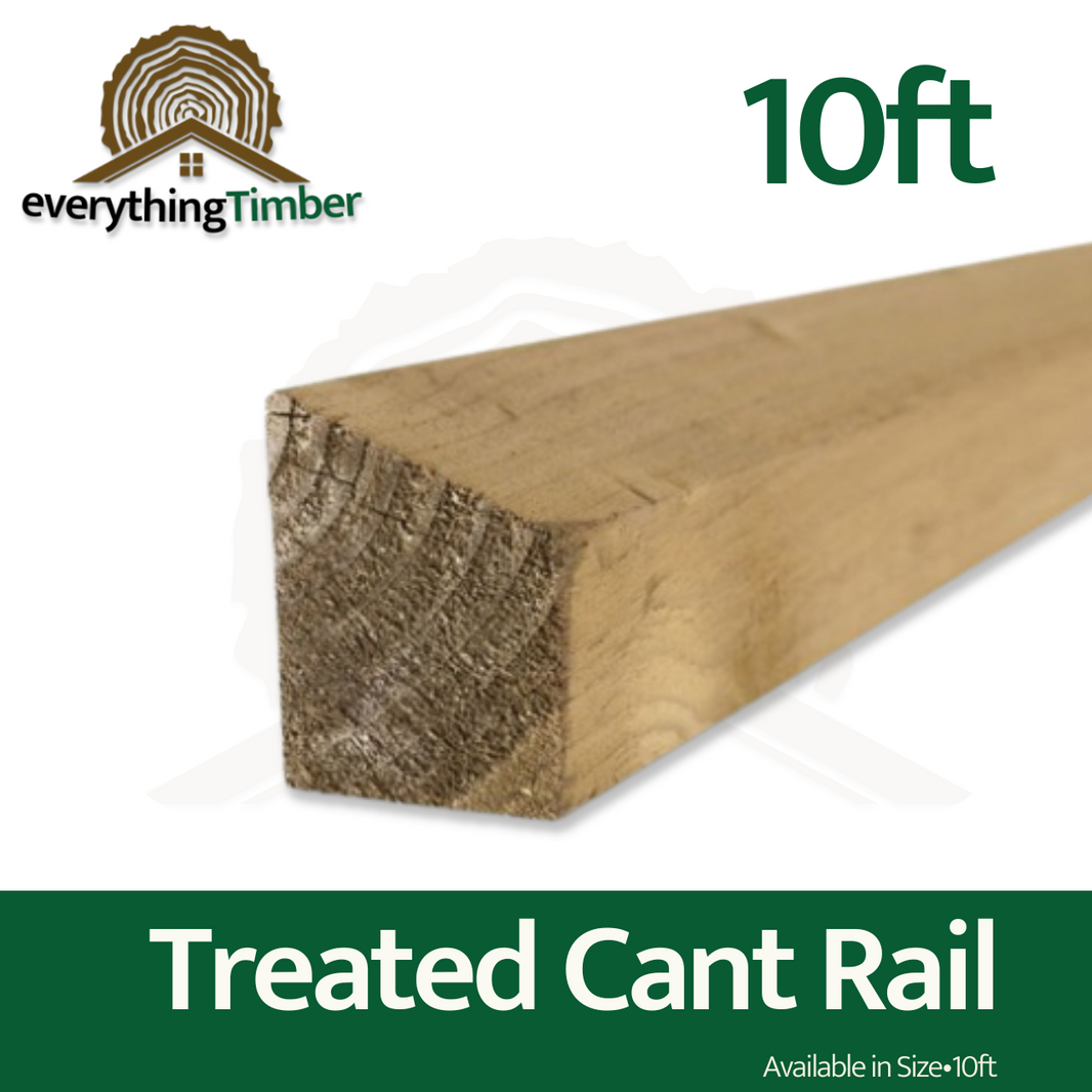 Treated Cant Rail 10ft