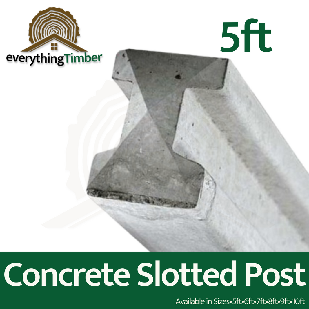 Concrete 5ft Slotted Post