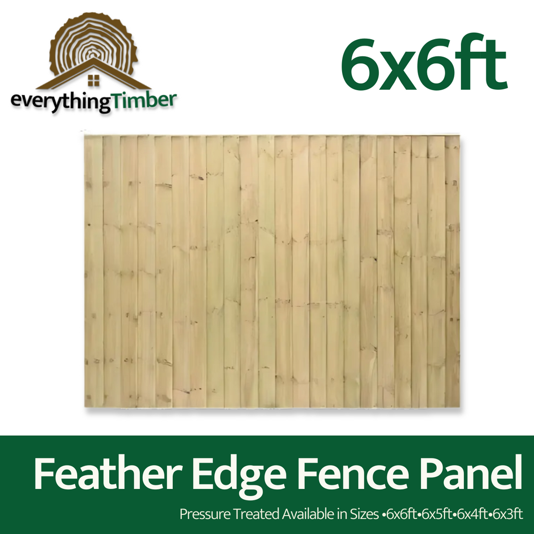 Feather Edge Panel 6Ft X 6Ft