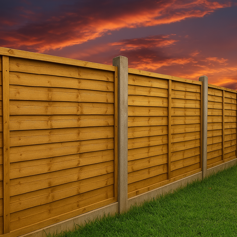 Overlap Fence Panel 6Ft X 4Ft