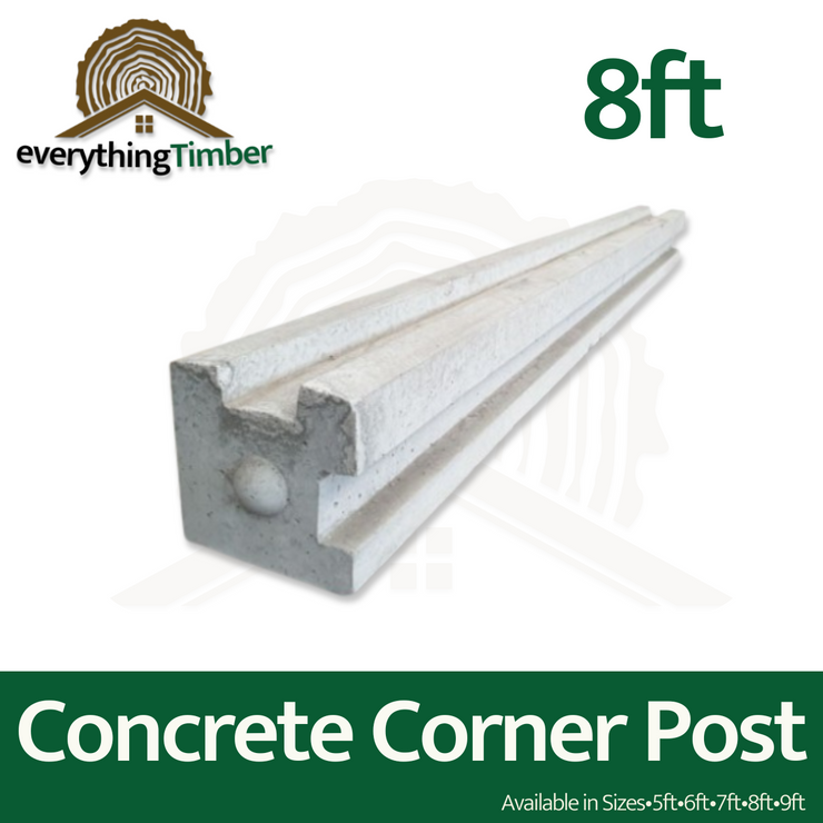 Concrete 8ft Corner Post